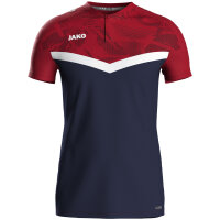 JAKO Polo Iconic, 4XL, marine/chili rot