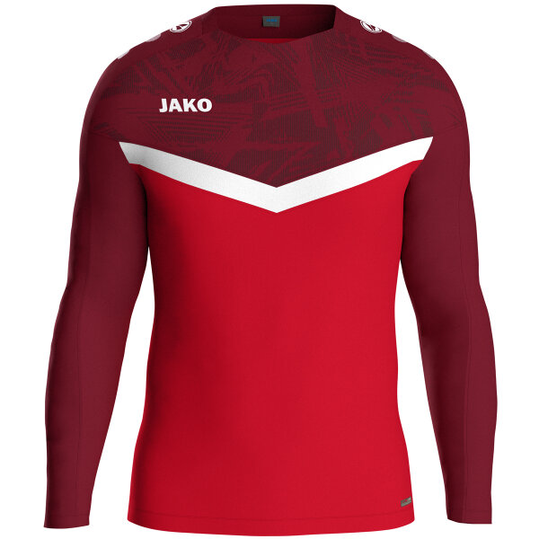 JAKO Sweat Iconic, 128, rot/weinrot