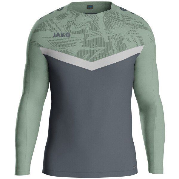 JAKO Sweat Iconic, XXL, anthra light/mintgrün/soft grey