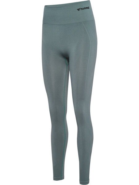 Hummel hmlTIF SEAMLESS HIGH WAIST TIGHTS BALSAM GREEN XS