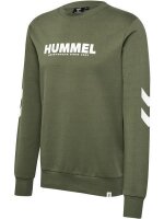 HUMMEL hmlLEGACY SWEATSHIRT - DEEP LICHEN GREEN - S