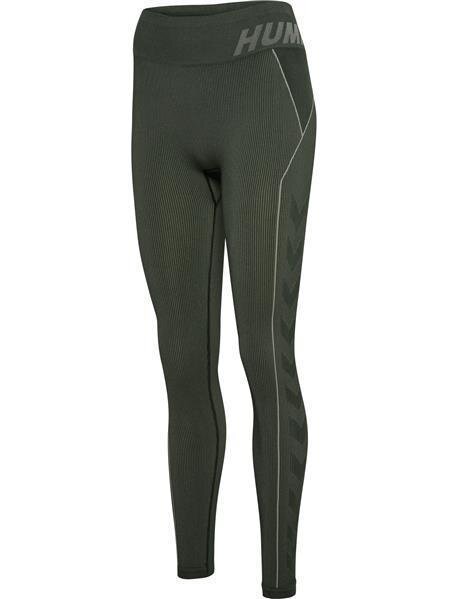 Hummel hmlTE CHRISTEL SEAMLESS MW TIGHTS CLIMBING IVY/SEAGRASS MELANGE XS