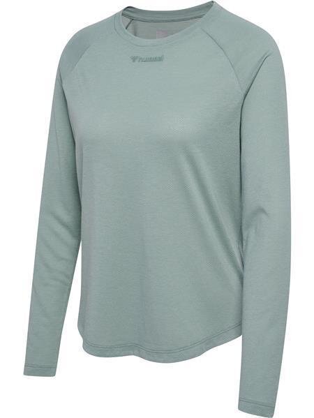 HUMMEL hmlMT VANJA T-SHIRT L/S - CHINOIS GREEN - S