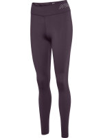HUMMEL hmlTE FUNDAMENTAL MID WAIST TIGHTS - PLUM PERFECT - M