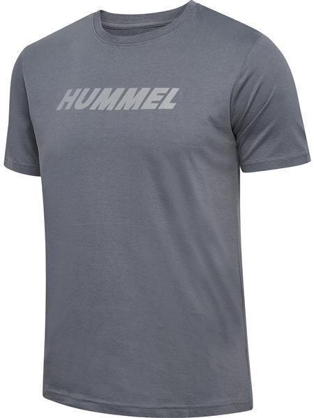 HUMMEL hmlELEMENTAL LOGO COTTON TEE - QUIET SHADE - 2XL