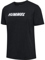 HUMMEL hmlELEMENTAL LOGO COTTON TEE - BLACK - S
