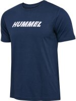 HUMMEL hmlELEMENTAL LOGO COTTON TEE - DRESS BLUES - XL