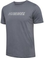 HUMMEL hmlELEMENTAL LOGO COTTON TEE - QUIET SHADE - XL