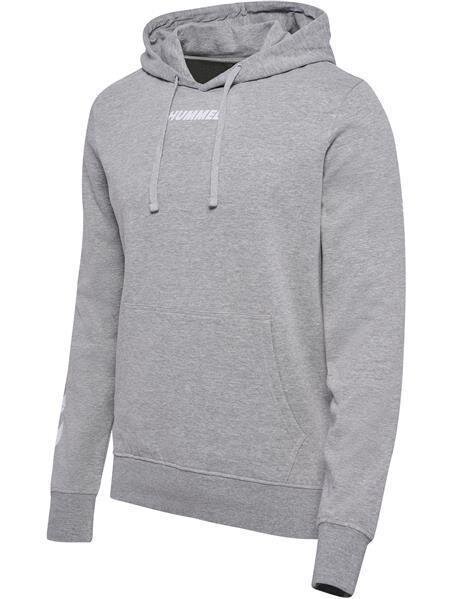 HUMMEL hmlELEMENTAL HOODIE - GREY MELANGE - 2XL