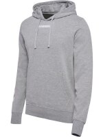 HUMMEL hmlELEMENTAL HOODIE - GREY MELANGE - XL