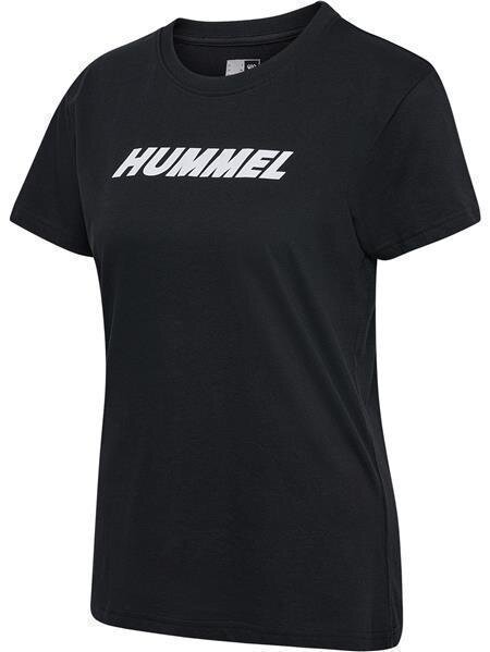 HUMMEL hmlELEMENTAL LOGO COTTON TEE WOMAN - BLACK - XL