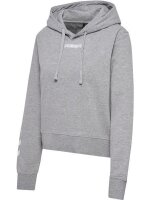 HUMMEL hmlELEMENTAL SHORT HOODIE WOMAN - GREY MELANGE - S