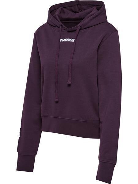 HUMMEL hmlELEMENTAL SHORT HOODIE WOMAN - PLUM PERFECT - S