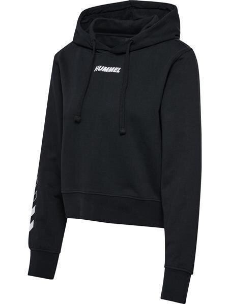 HUMMEL hmlELEMENTAL SHORT HOODIE WOMAN - BLACK - XS