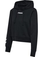 HUMMEL hmlELEMENTAL SHORT HOODIE WOMAN - BLACK - XS