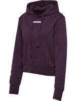 HUMMEL hmlELEMENTAL SHORT HOODIE WOMAN - PLUM PERFECT - XS
