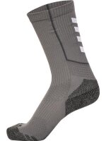 HUMMEL hmlPRO TRAINING SOCKS LOW - STEEL GRAY/WHITE - 39/42