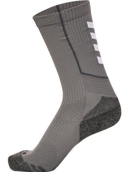 HUMMEL hmlPRO TRAINING SOCKS LOW - STEEL GRAY/WHITE - 43/46
