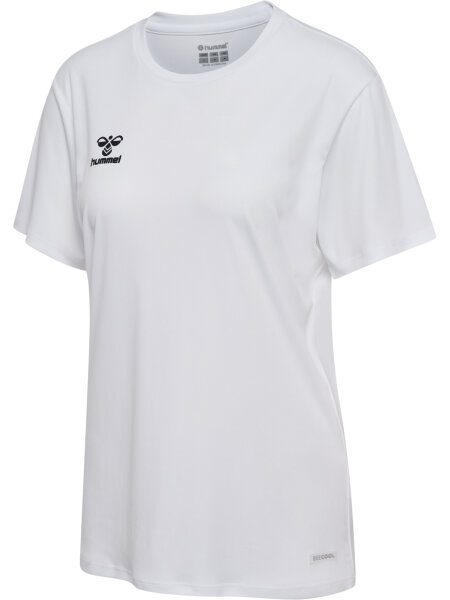 HUMMEL hmlESSENTIAL JERSEY S/S WOMAN - WHITE - L