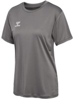 HUMMEL hmlESSENTIAL JERSEY S/S WOMAN - STEEL GRAY - S