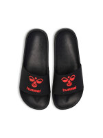 HUMMEL HML ESSENTIAL POOL SLIDE - BLACK/CHINESE RED - 46