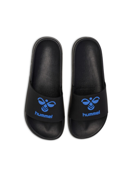HUMMEL HML ESSENTIAL POOL SLIDE - BLACK/TRUE BLUE - 48