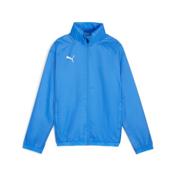 Puma team Goal Allweather Jacket Kinder electric blue lemonade-puma white 116
