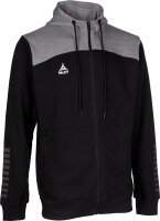 Select Kapuzen-Sweatjacke Oxford v22 Erwachsene schwarz grau M