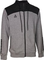 Select Kapuzen-Sweatjacke Oxford v22 Erwachsene grau schwarz M