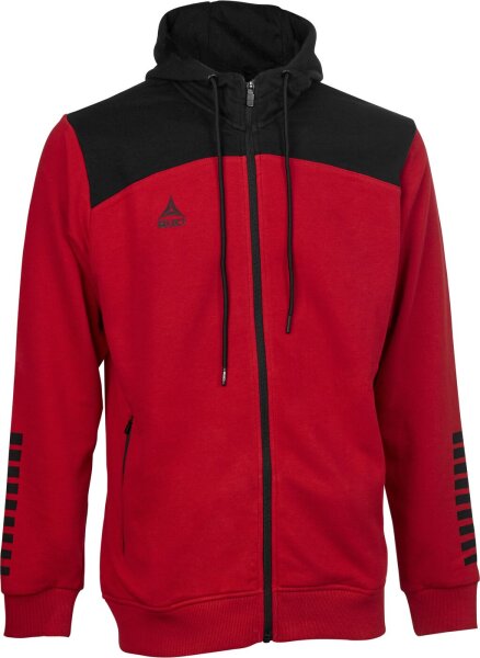 Select Kapuzen-Sweatjacke Oxford v22 Erwachsene rot schwarz XXXL