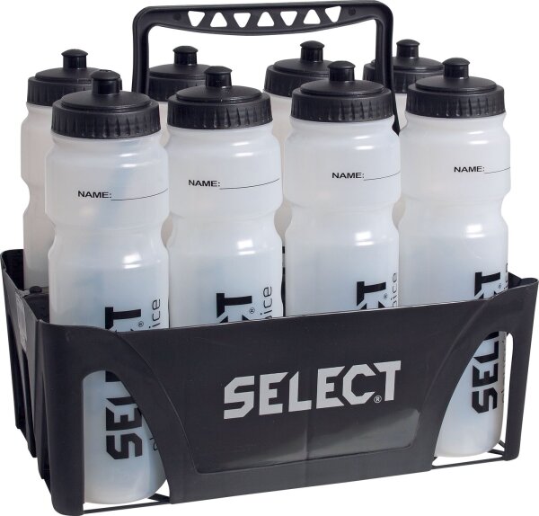 Select Trinkflaschenhalter, schwarz, für 8 Trinkflaschen