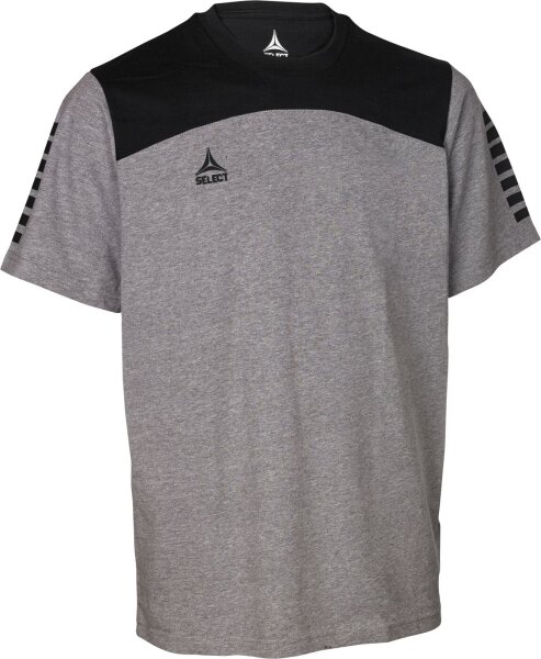 Select T-Shirt Oxford v22 grau schwarz M