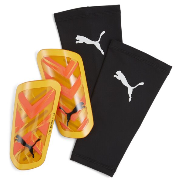 Puma Ultra Flex Sleeve Schienbeinschoner sunset glow-sun stream-puma black L