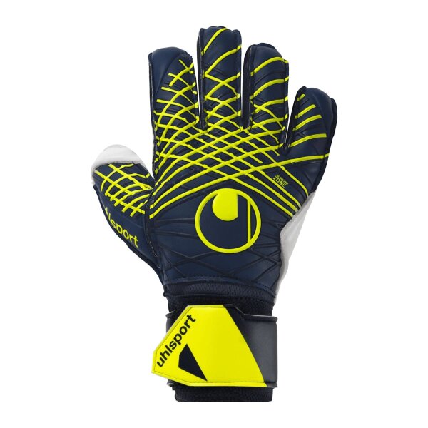Uhlsport Prediction Soft Flex Frame Torwarthandschuhe marine/weiß/fluo gelb 4,5