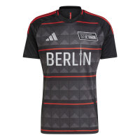 adidas 1.FC Union Berlin Auswärtstrikot Saison 2024/2025 Kinder black/vivred 128