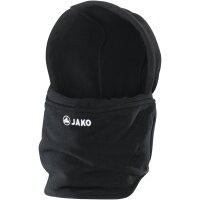 JAKO Neckwarmer mit Mütze schwarz Senior