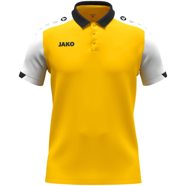 JAKO Polo Dynamic gelb/weiß/schwarz 164