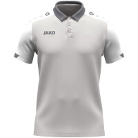 JAKO Polo Dynamic hellgrau/weiß/grau 164