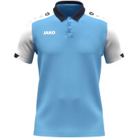 JAKO Polo Dynamic skyblue/weiß/marine 4XL