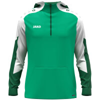 JAKO Zip Hoodie Dynamic grün/weiß/dunkelgrün 128