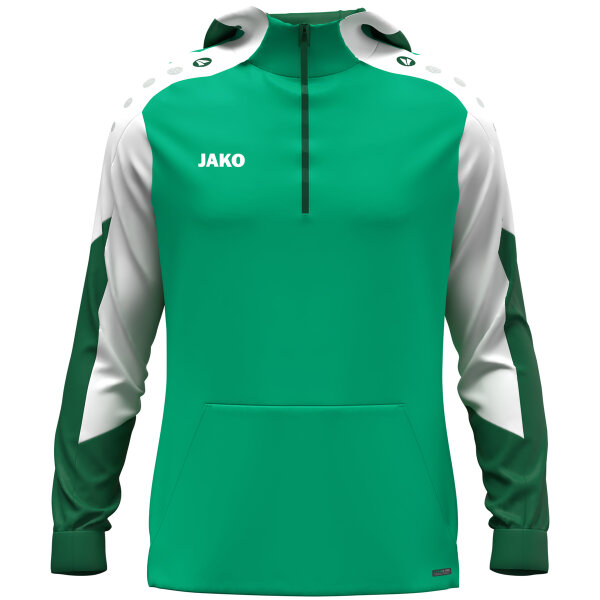 JAKO Zip Hoodie Dynamic grün/weiß/dunkelgrün 152
