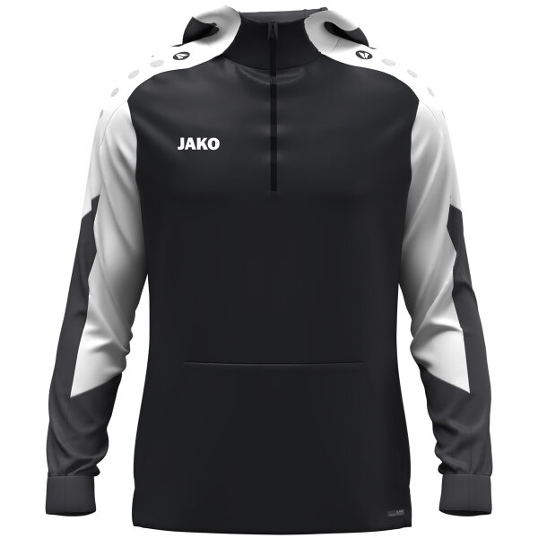 JAKO Zip Hoodie Dynamic schwarz/weiß/anthrazit 152