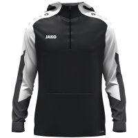 JAKO Zip Hoodie Dynamic schwarz/weiß/anthrazit 164
