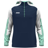 JAKO Zip Hoodie Dynamic marine/weiß/minze 152