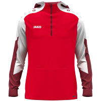 JAKO Zip Hoodie Dynamic rot/weiß/dunkelrot XXL