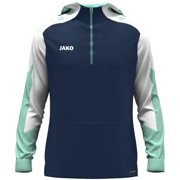 JAKO Zip Hoodie Dynamic marine/weiß/minze XXL