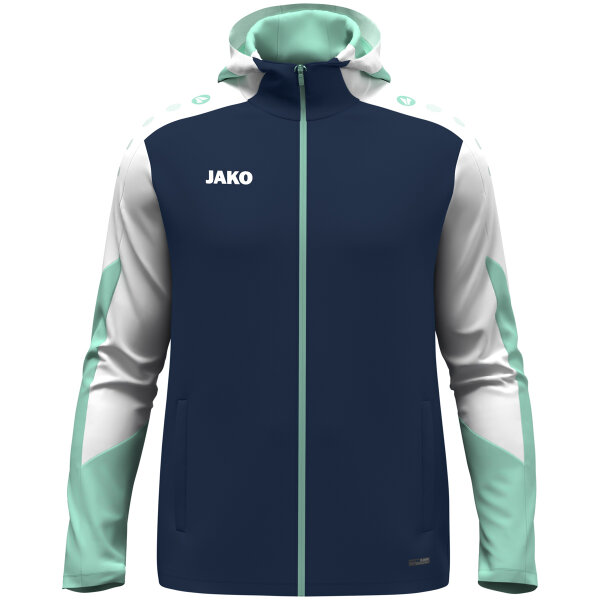 JAKO Kapuzenjacke Dynamic marine/weiß/minze 152