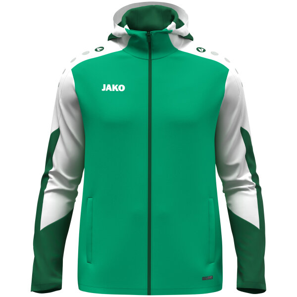 JAKO Kapuzenjacke Dynamic grün/weiß/dunkelgrün L
