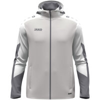 JAKO Kapuzenjacke Dynamic hellgrau/weiß/grau XXL