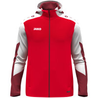 JAKO Kapuzenjacke Dynamic Damen rot/weiß/dunkelrot S (34/36)